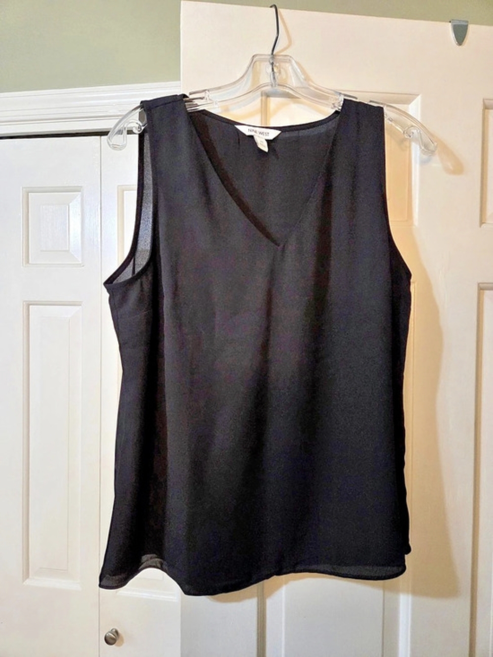 Nine West Black Tank Top Size Medium Like New